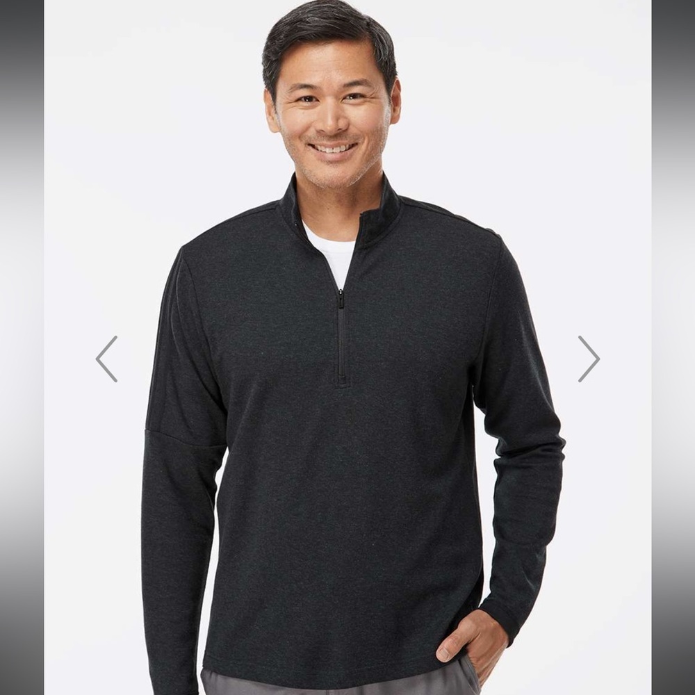 Men's 3-Stripes Quarter-Zip Sweater Pullover - Adidas A554